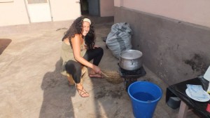 Attempting to cook in Ghana...I'd much rather be at Townhall. 