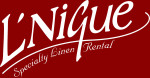 LNique logo large red background