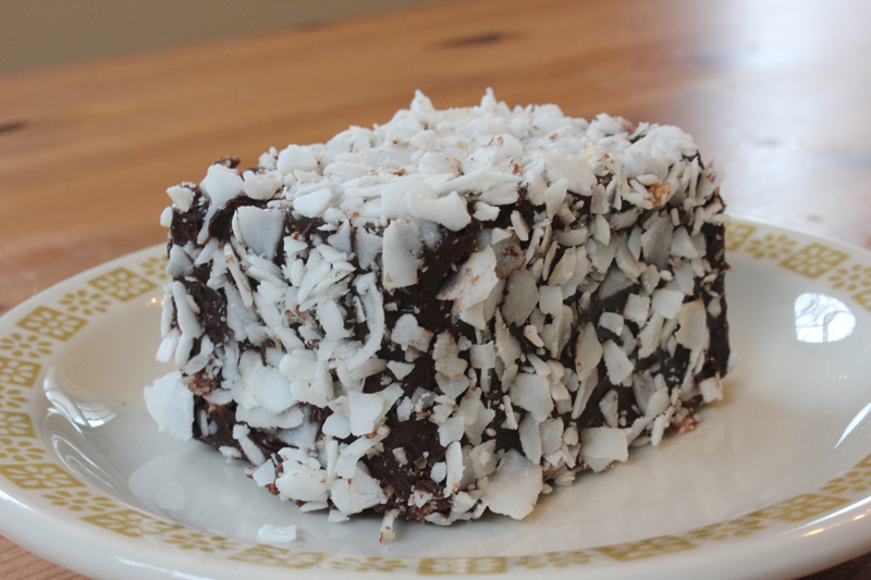 Coconut bars are “a Cleveland staple,” according to Umansky (and many other native Northeast Ohioans). At Schmaltz, Umansky will use coconut flour instead of regular flour and coconut milk in place of heavy cream.