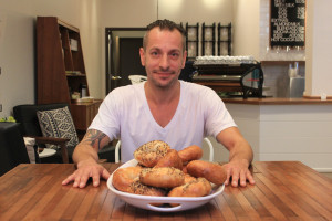 Dan Herbst of Cleveland Bagel Co. presents a variety of his bagels, including plain, everything, sea salt, sesame seed and poppy seed. Pour Cleveland in downtown’s 5th Street Arcades is one of several locations throughout the region where people can find Cleveland Bagel Co. bagels.