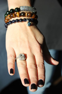 Synenberg displays the engagement ring she unknowingly designed before her husband, Eric, proposed to her.